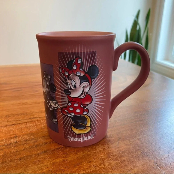 Disneyland Minnie Mouse Coffee Cup Mig  Pink Matte 14oz - Picture 3 of 11